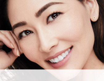 Model wearing a natural-looking brow from the Brow Secrets makeup artist look by Mary Kay makeup artist Keiko Takagi.