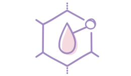 An illustration of an organic molecular structure that represents hyaluronic